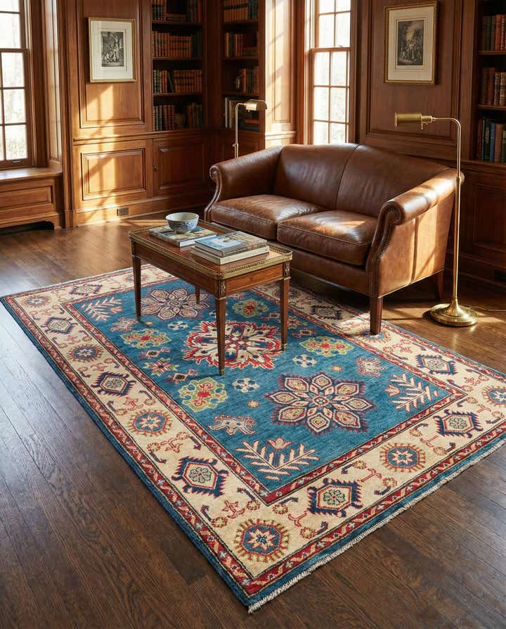 4' 1 x 6' 6 Hand Knotted Kazak Rug