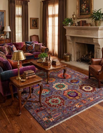 4' 1 x 6' 2 Hand Knotted Ariana Ziegler Rug
