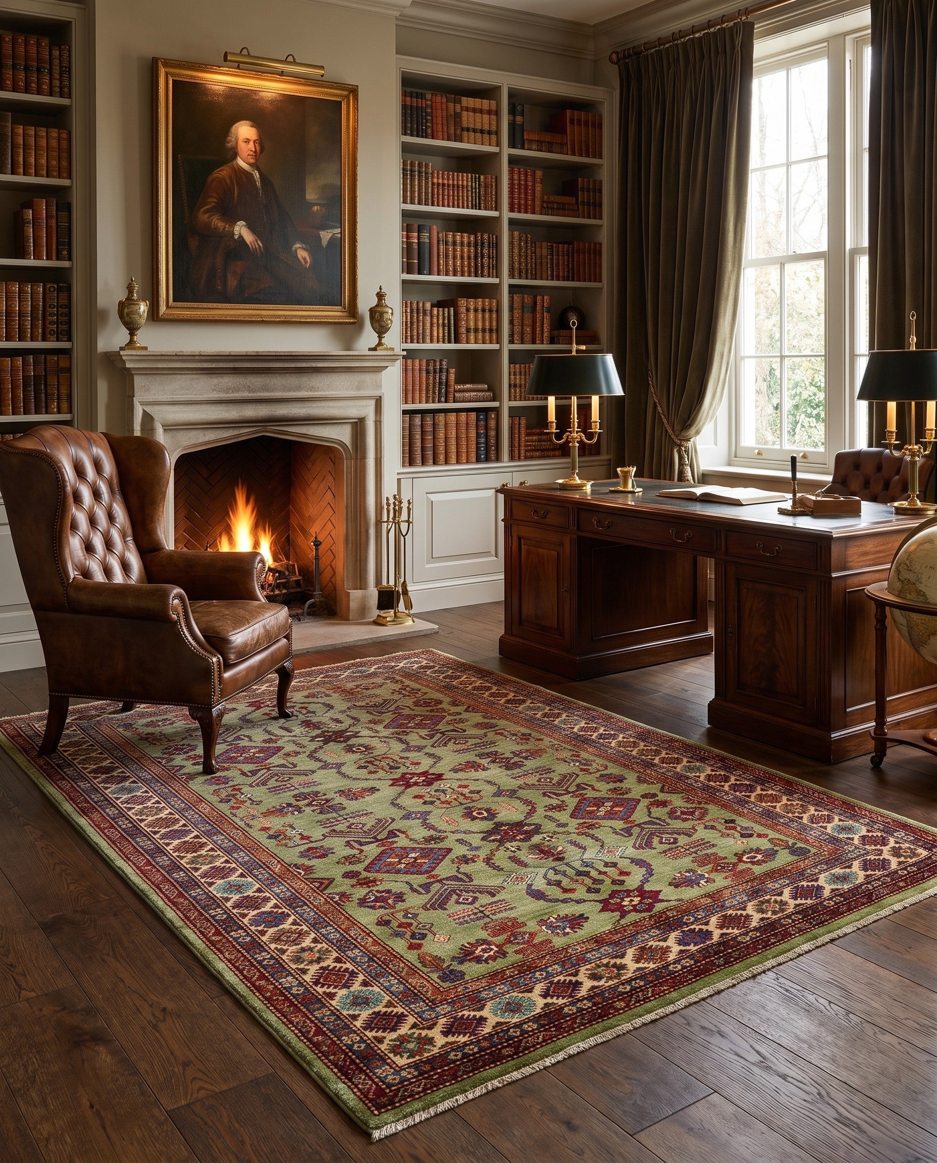 5' 10 x 7' 10 Hand Knotted Kazak Rug
