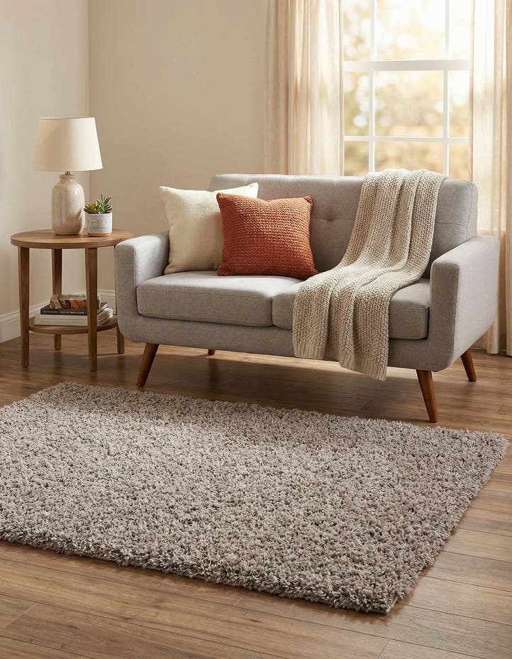 3' x 5' 3 Solid Shag Rug