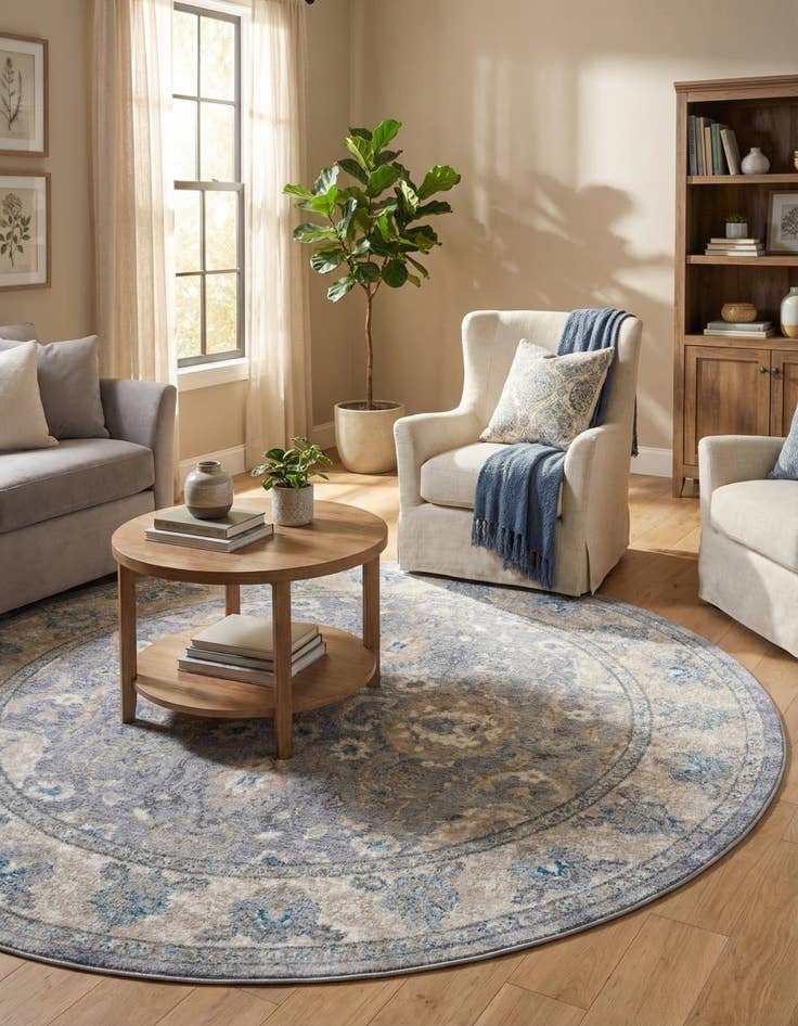 Detail image of 6' x 6' Viola Round Rug