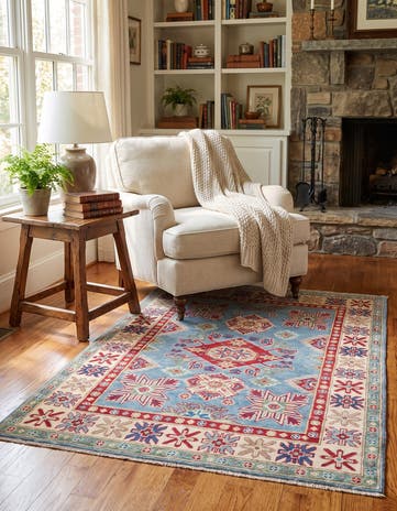 3' 6 x 5' Hand Knotted Kazak Rug