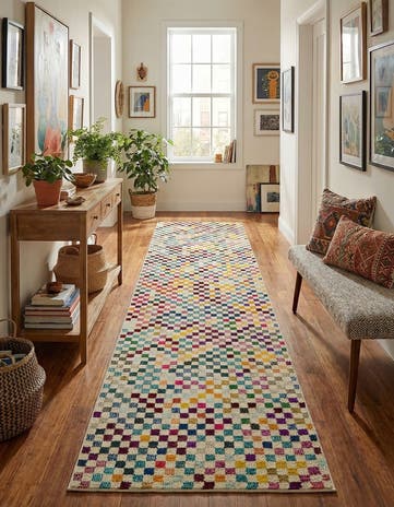 2' 7 x 10' Washable Theia Runner Rug