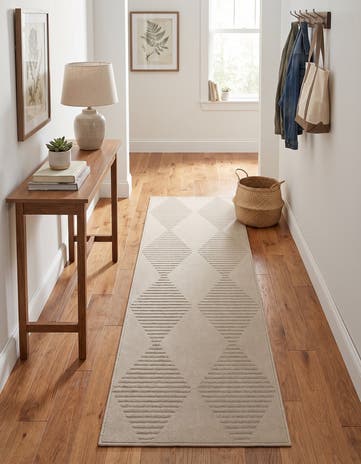 Ivory Contour Runner Rug