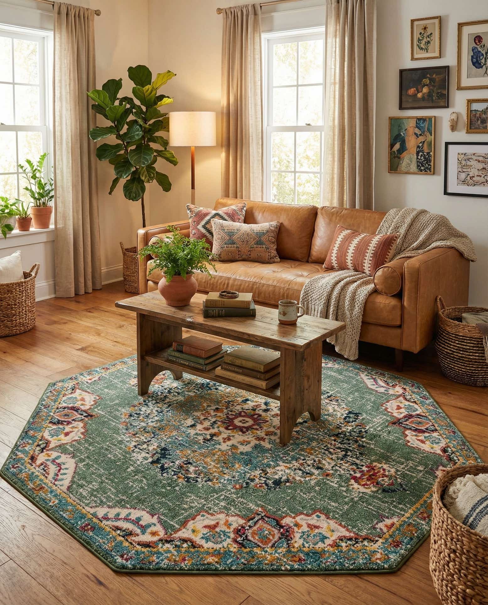 7' 10 x 7' 10 Madeline Octagon Rug