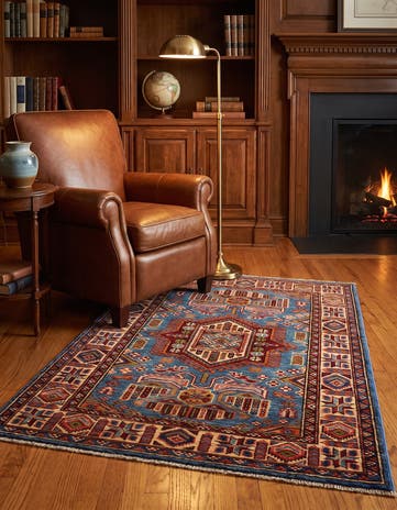 2' 8 x 3' 10 Hand Knotted Kazak Rug