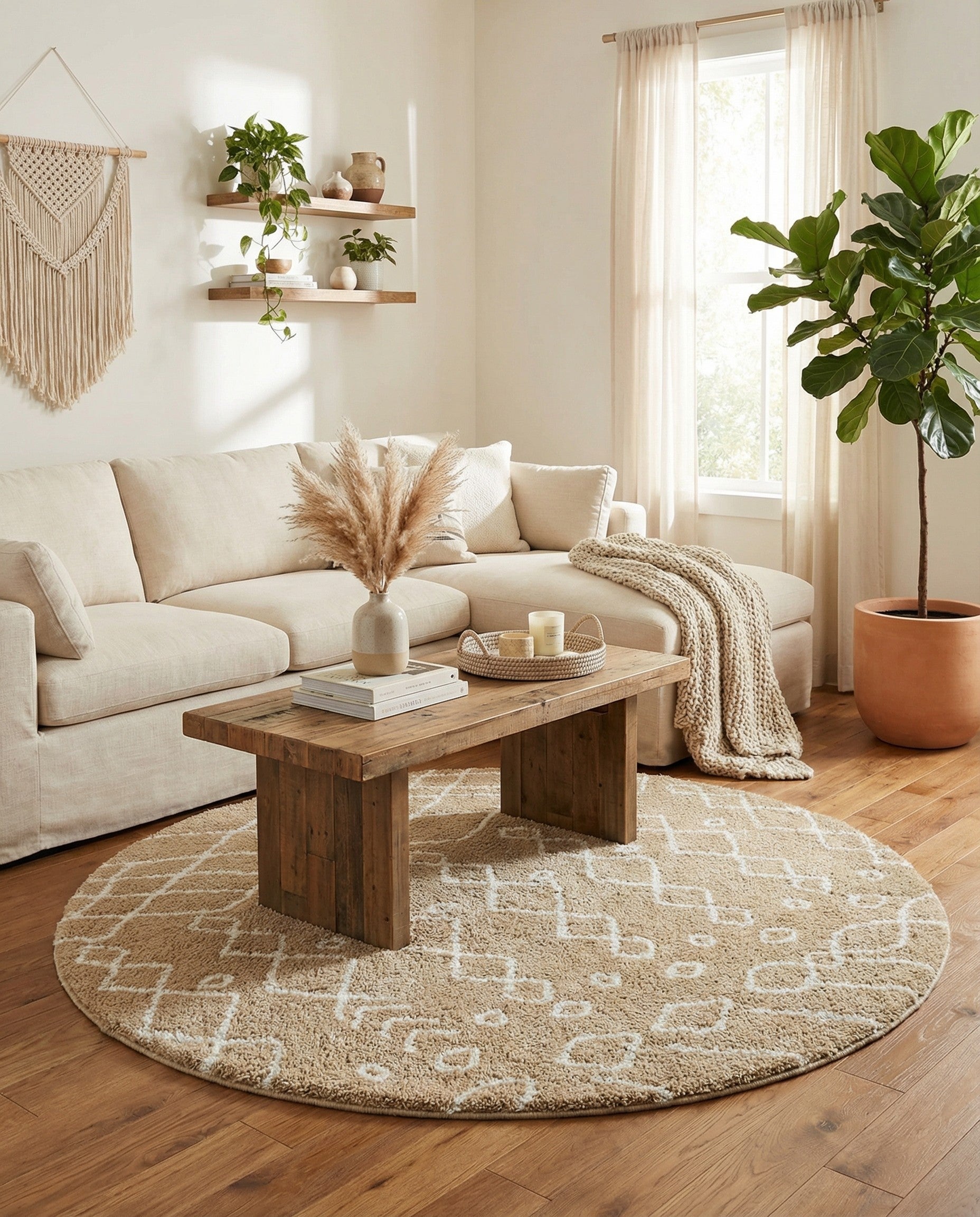 Primary image 7' 10 x 7' 10 Marrakesh Shag Round Rug