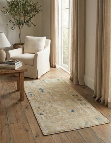 2' 11 x 5' 1 Hand Knotted Oushak Wool Rug