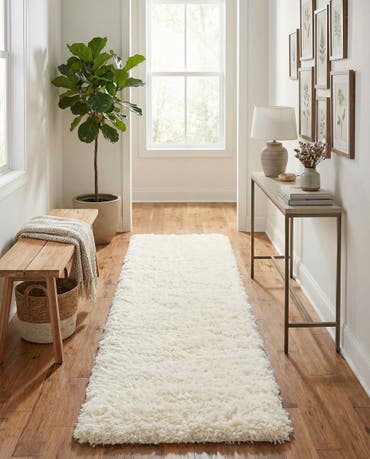  2' x 6' 5 Infinity Shag Runner Rug