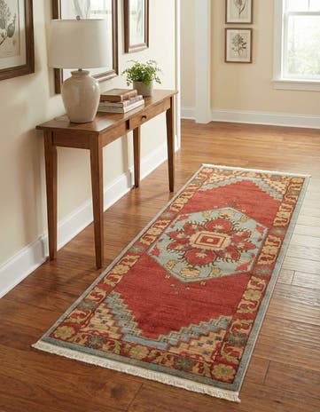 Light Blue Sara Runner Rug
