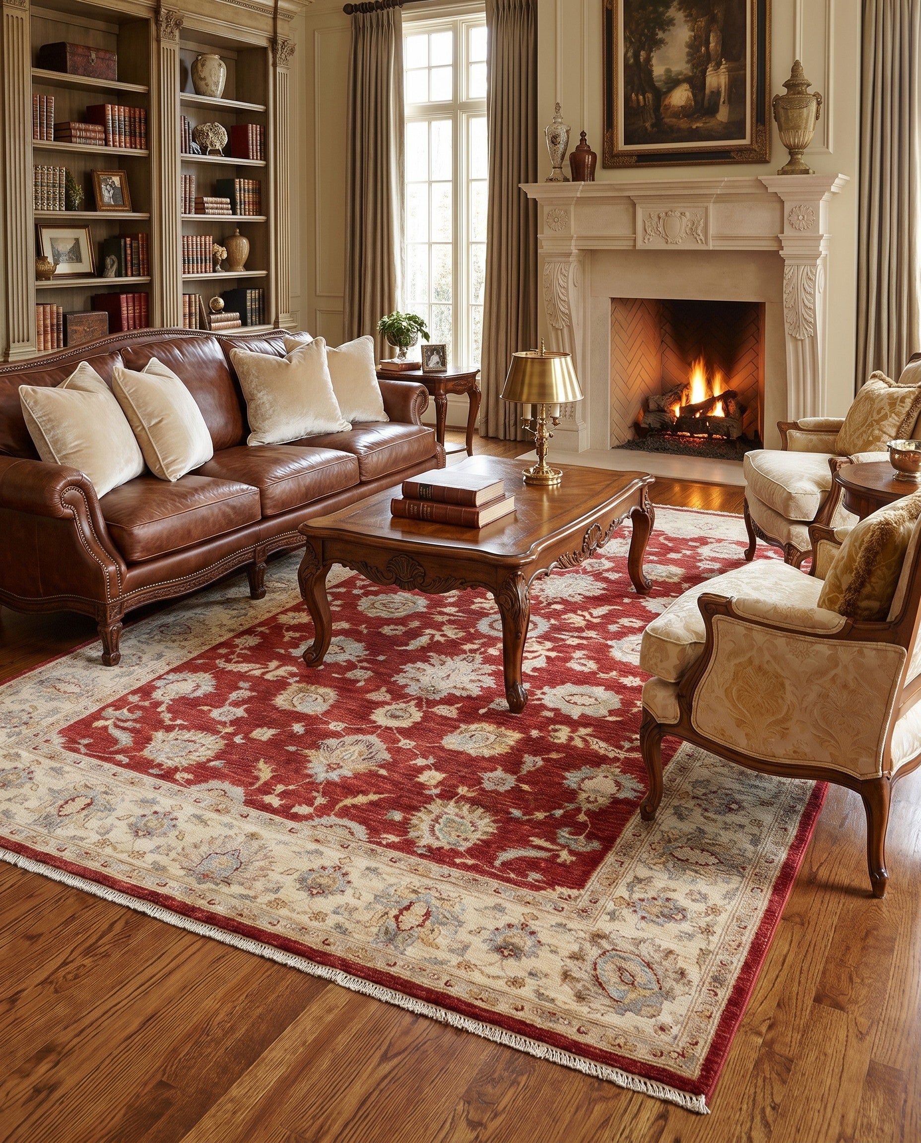 6' 7 x 9' 10 Hand Knotted Ziegler Rug