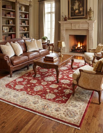 6' 7 x 9' 10 Hand Knotted Ziegler Rug