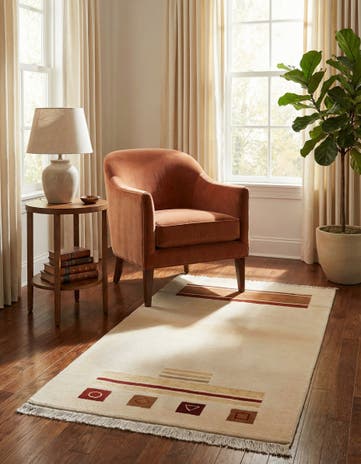 2' 11 x 4' 11 Hand Knotted Darya Wool Rug