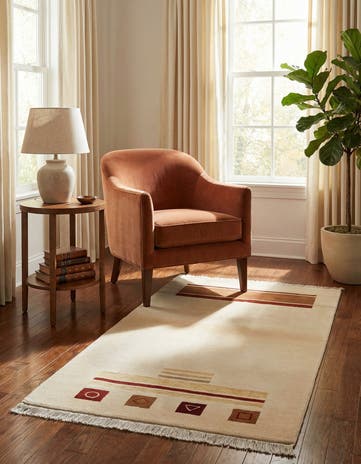 2' 11 x 4' 11 Hand Knotted Darya Wool Rug