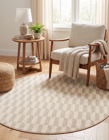 5' x 5' Contour Round Rug