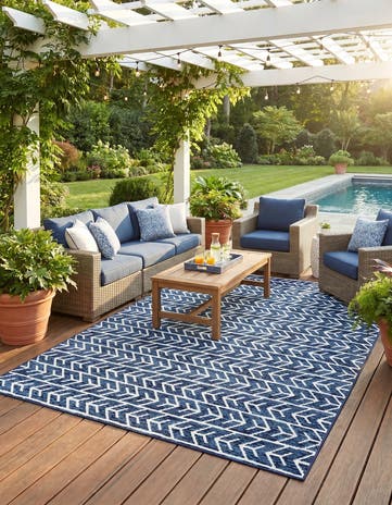 8' x 10' Easy-Clean Sabrina Soto Aston Indoor / Outdoor Rug