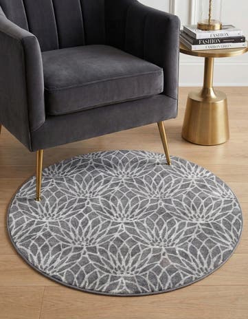 3' x 3' Marilyn Monroe™ Glam Dahlia Round Rug