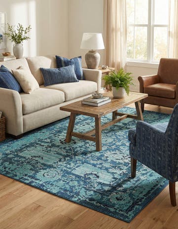 8' x 10' Washable Fleur Rug