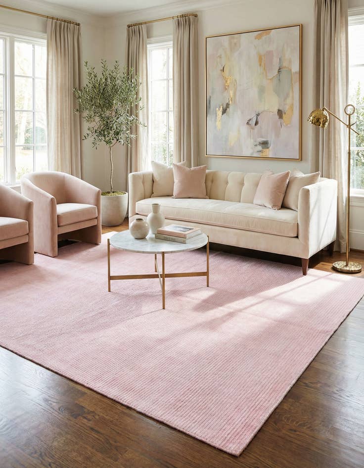 Detail image of 4' 11 x 6' 9 Hand Knotted Darya Wool Rug