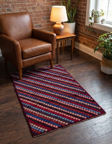 3' x 4' 7 Hand Knotted Balouch Wool Rug