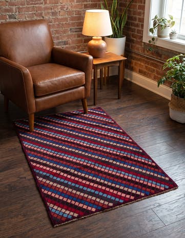 3' x 4' 7 Hand Knotted Balouch Wool Rug