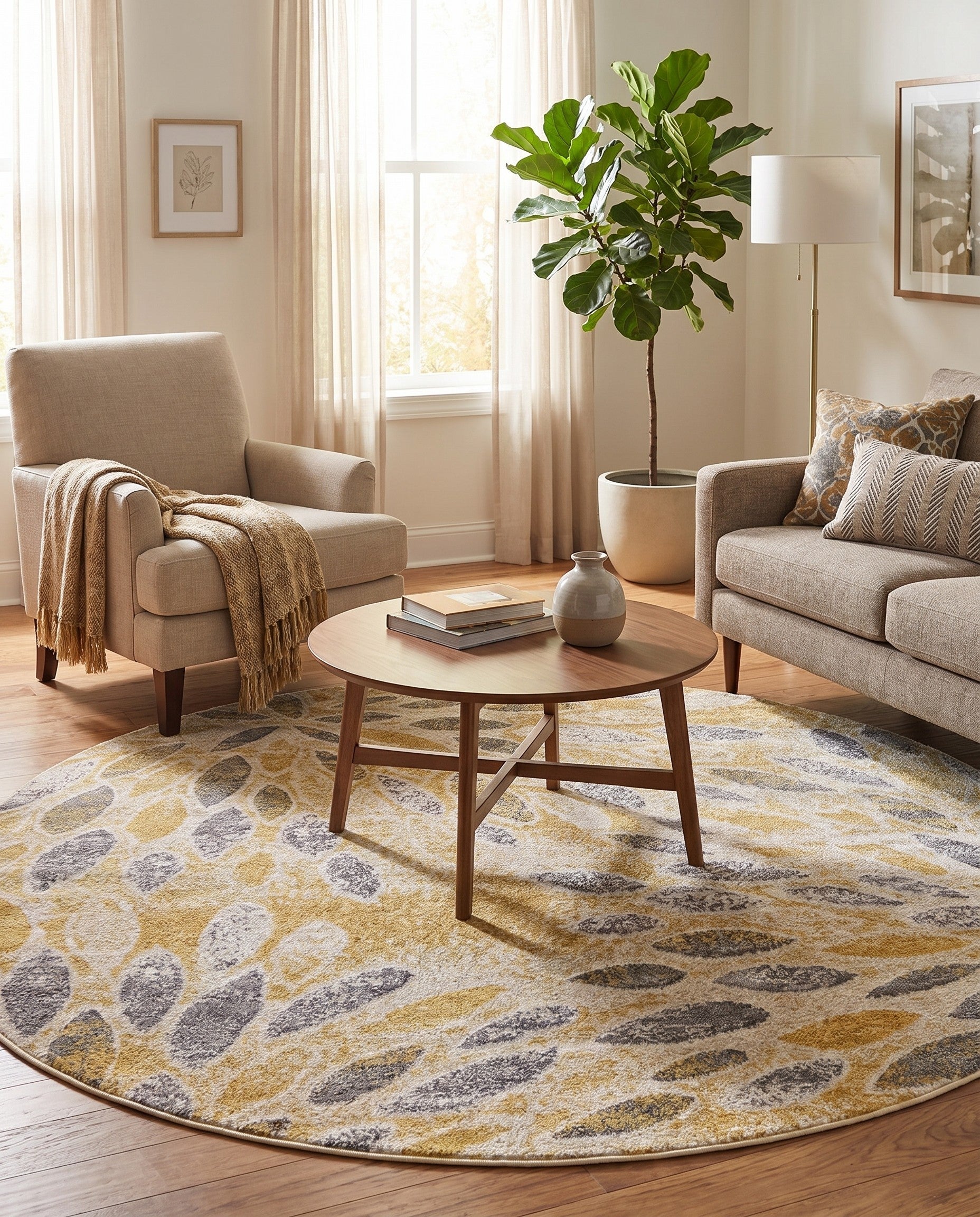 7' x 7' Charleston Round Rug