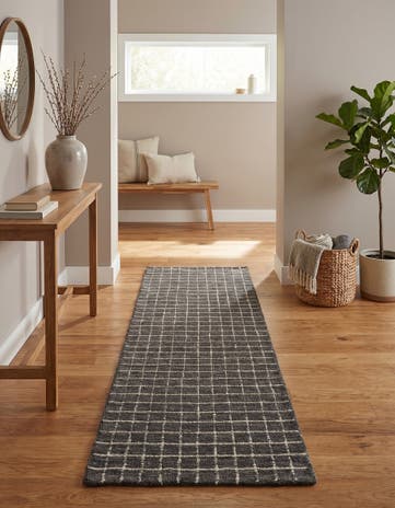 2' x 6' 1 Heritage Line Wool Runner Rug