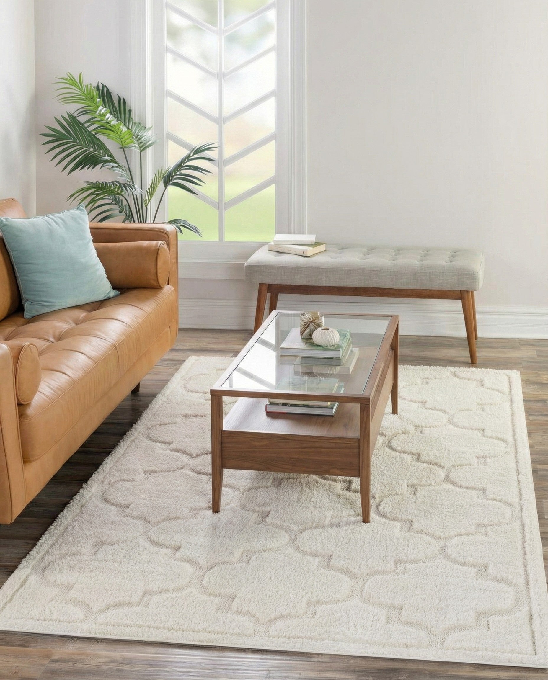 5' x 8' Trellis Shag Rug