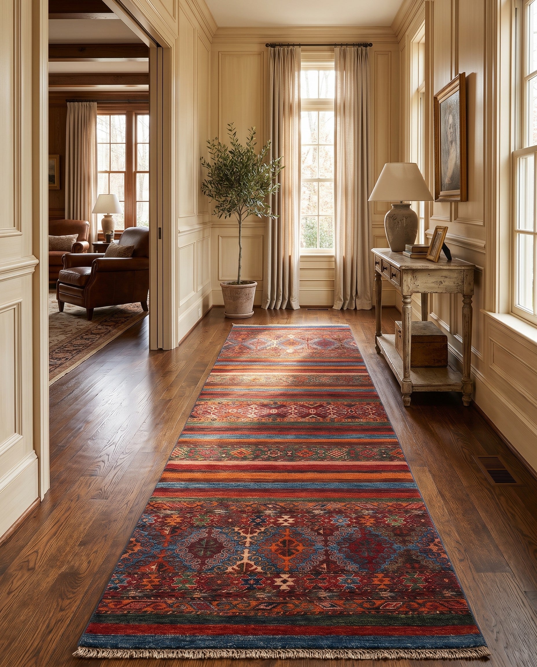 2' 7 x 8' 5 Hand Knotted Kazak Runner Rug