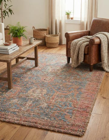 4' 1 x 6' 1 Chenille Jute Rug