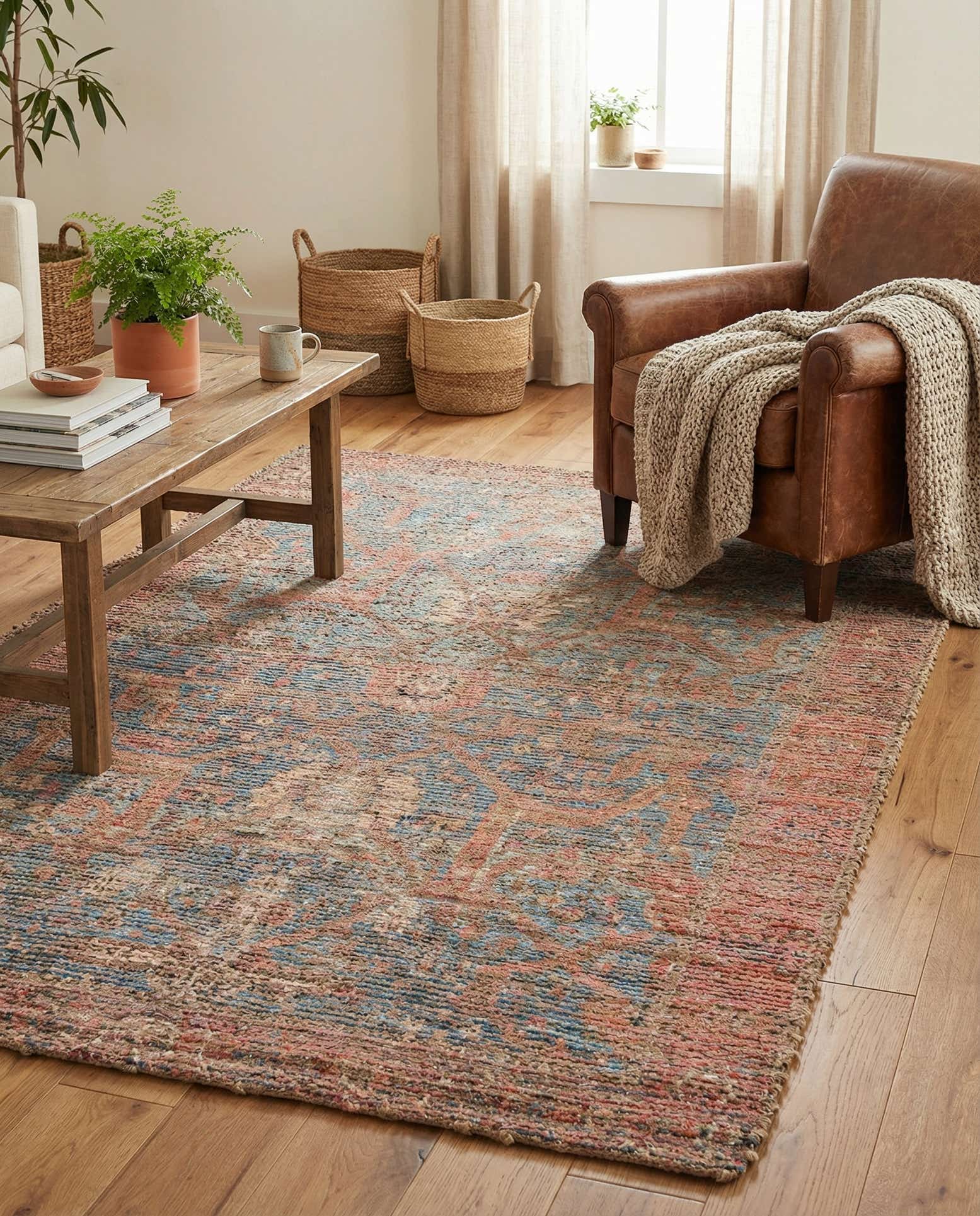 4' 1 x 6' 1 Chenille Jute Rug
