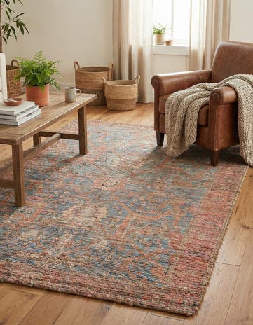 4' 1 x 6' 1 Chenille Jute Rug