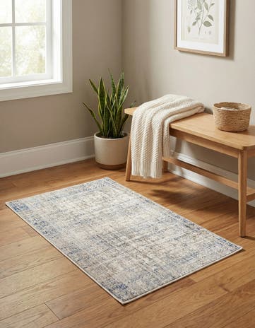 Gray Blue Deepa Rug
