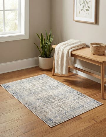 Gray Blue Deepa Rug
