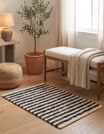 2' x 3' Hand Knotted Moroccan Wool Rug
