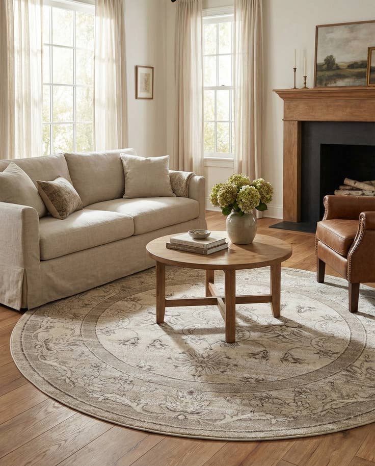 Detail image of 7' 10 x 7' 10 Miranda Round Rug