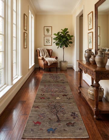 2' 8 x 11' 3 Hand Knotted Ariana Ziegler Runner Rug