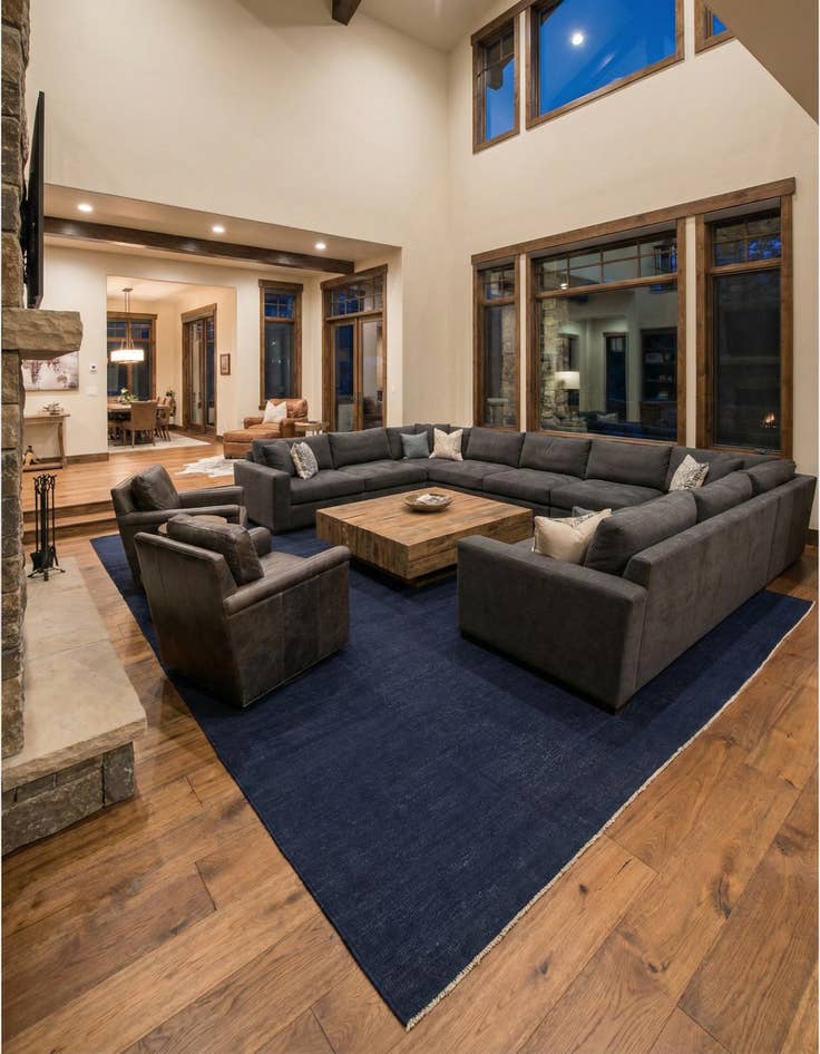 Detail image of 11' 9 x 15' 11 Hand Woven Kilim Afghan Wool Rug