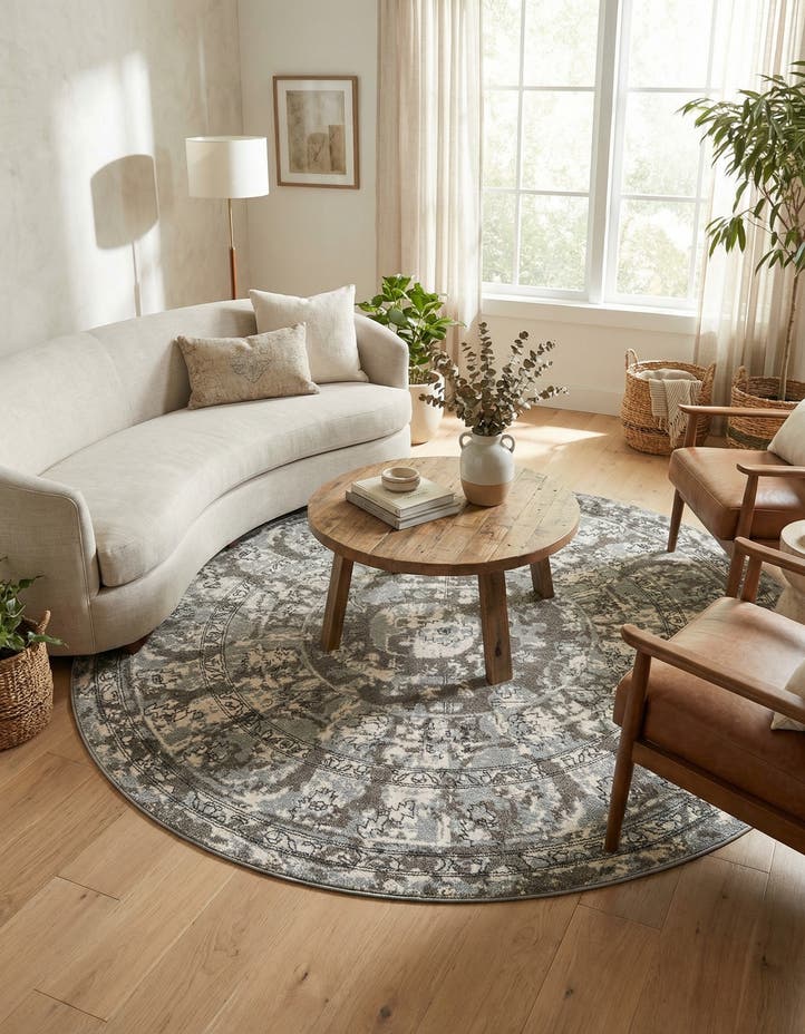 7' 10 x 7' 10 Miranda Round Rug