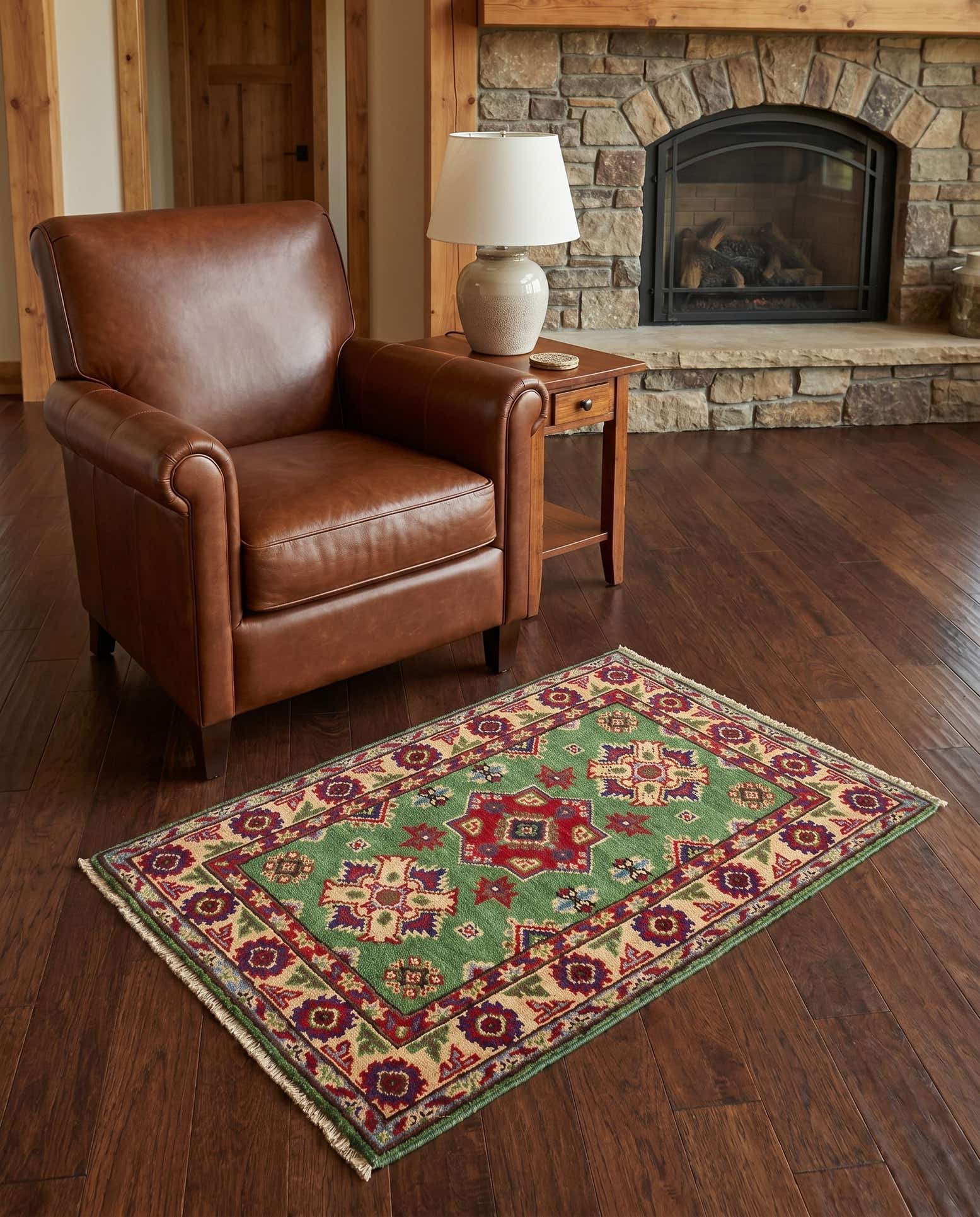 2' 1 x 3' 2 Hand Knotted Kazak Rug