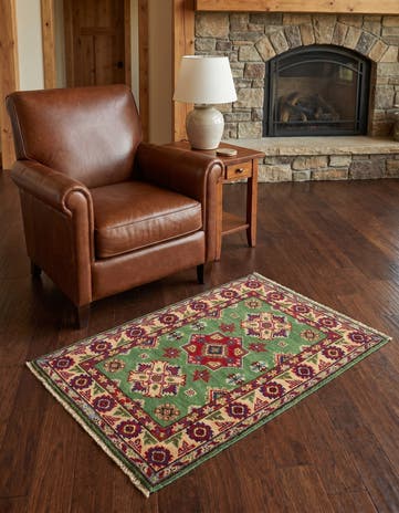 2' 1 x 3' 2 Hand Knotted Kazak Rug