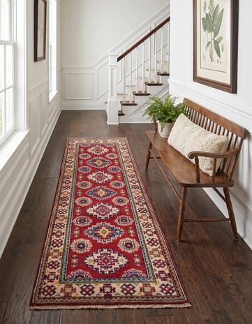 2' 1 x 6' Hand Knotted Kazak Runner Rug