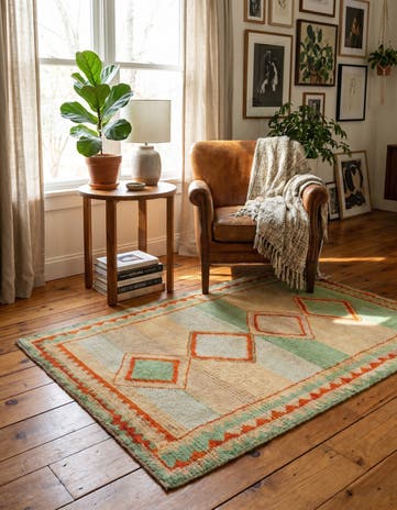 3' 3 x 5' 6 Hand Knotted Balouch Wool Rug
