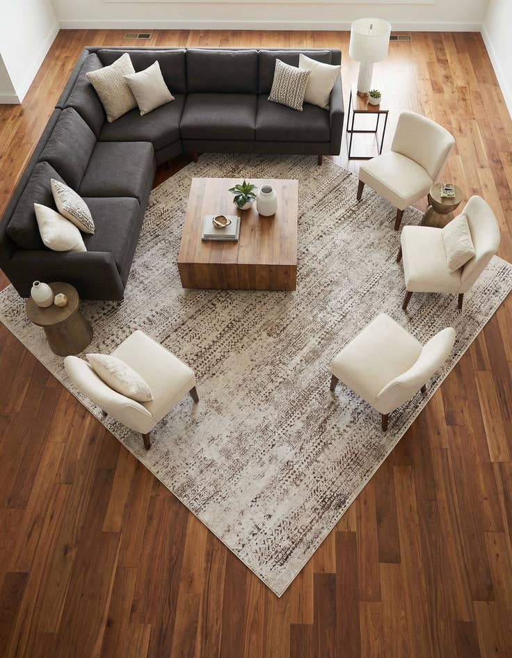 Detail image of 10' 8 x 10' 8 Hermitage Square Rug