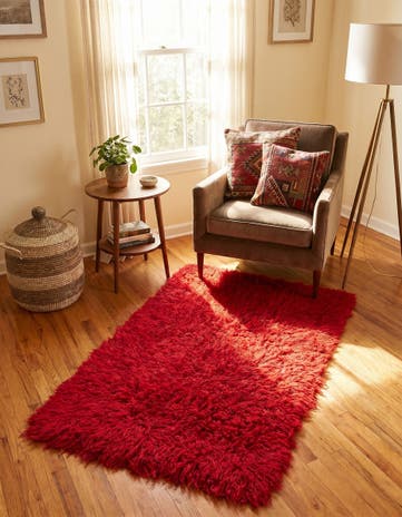 2' 8 x 4' 7 Hand Knotted Moroccan Wool Rug