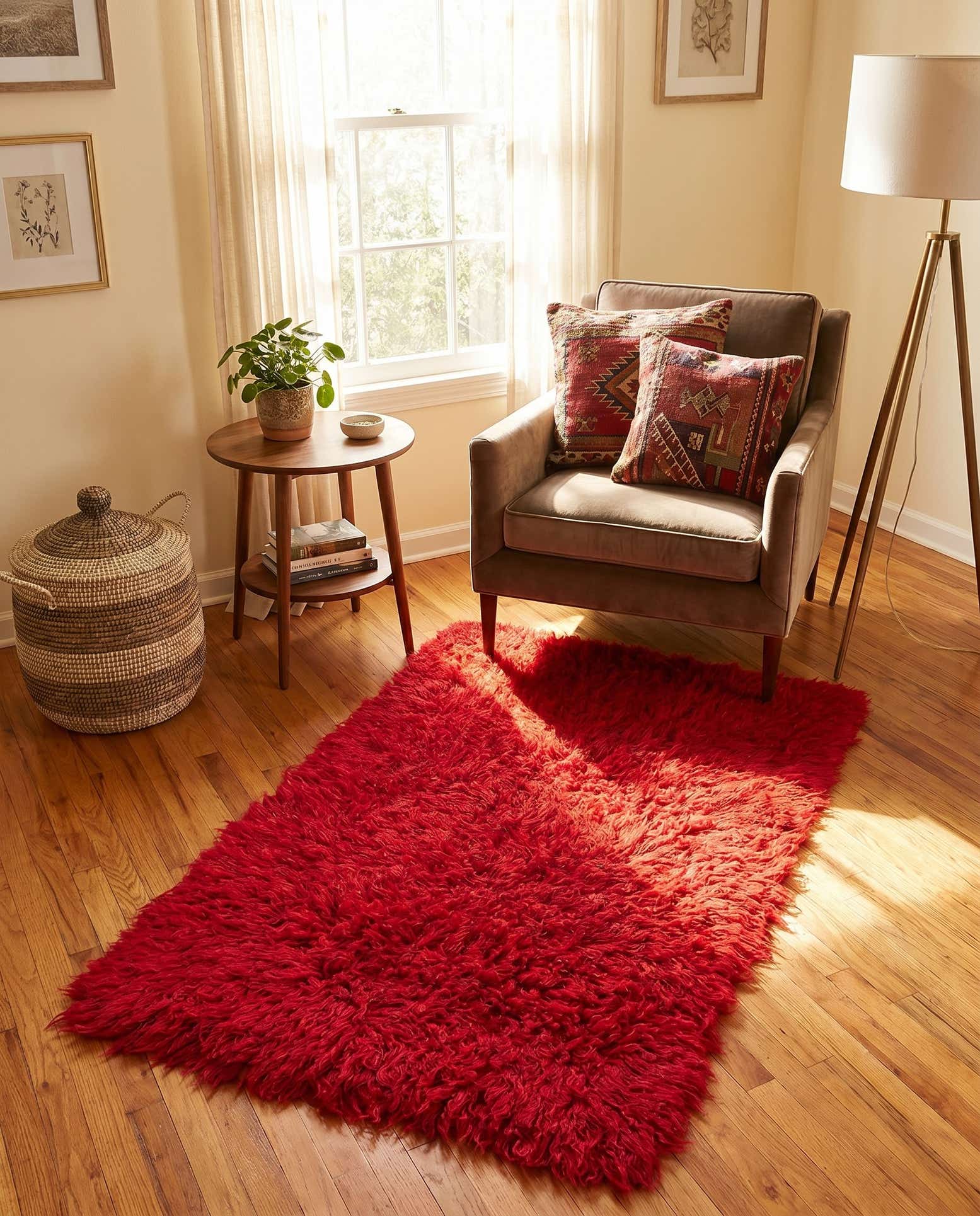 2' 8 x 4' 7 Hand Knotted Moroccan Wool Rug