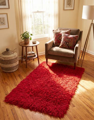 2' 8 x 4' 7 Hand Knotted Moroccan Wool Rug