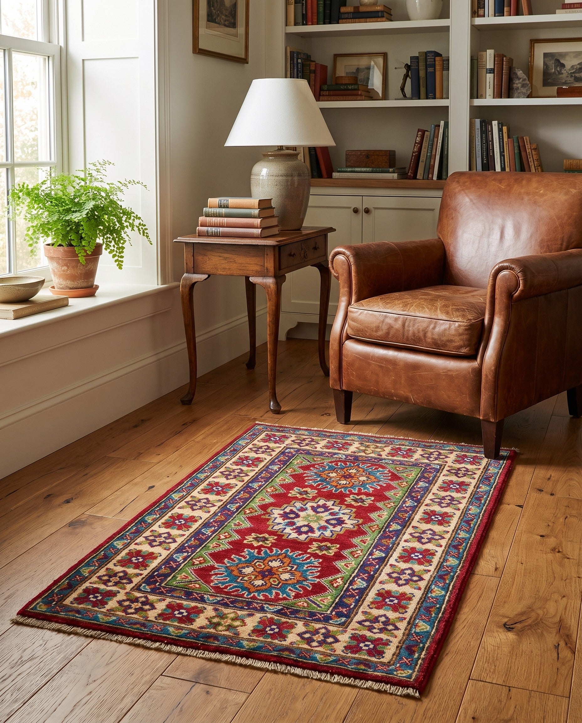 2' 7 x 4' 2 Hand Knotted Kazak Rug