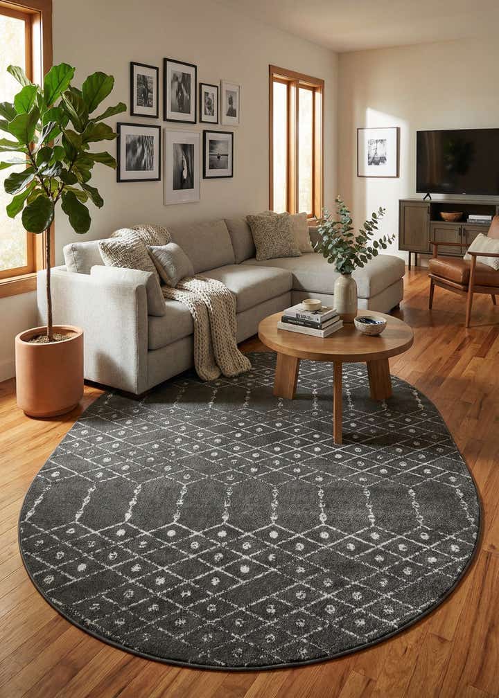 7' 10 x 10' Paxon Trellis Oval Rug