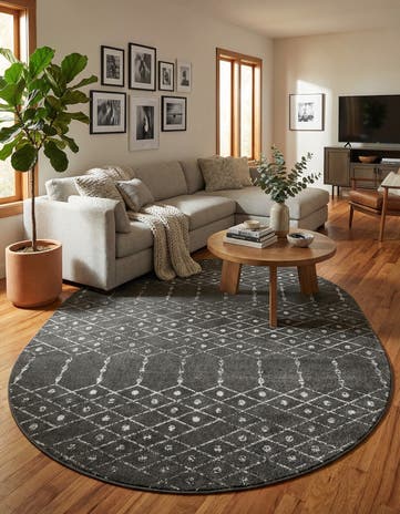 7' 10 x 10' Paxon Trellis Oval Rug